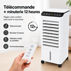 Rafraîchisseur d'air évaporatif à réservoir de 5 litres, 60 W