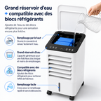 Rafraîchisseur d'air évaporatif à réservoir de 5 litres, 60 W