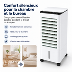 Rafraîchisseur d'air évaporatif à réservoir de 5 litres, 60 W