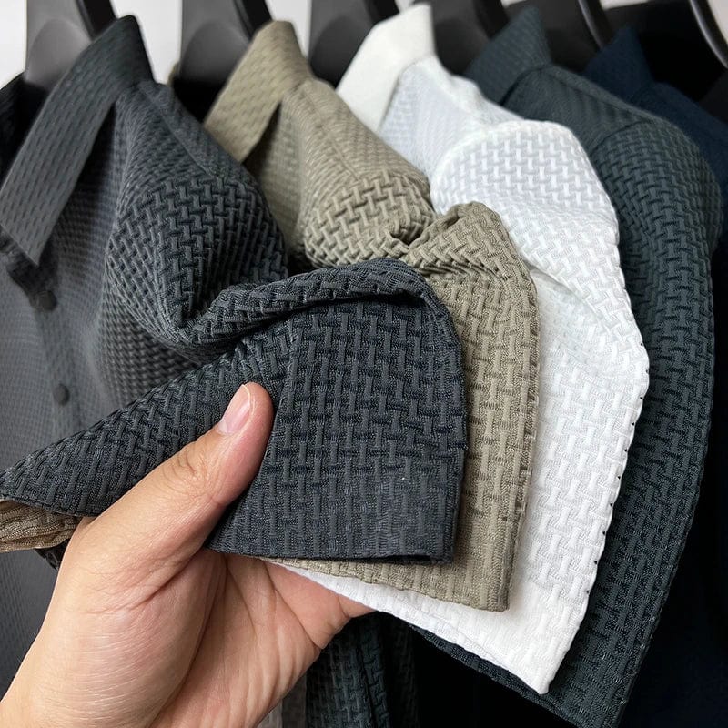 Polo homme style italien, maille texturée, six coloris