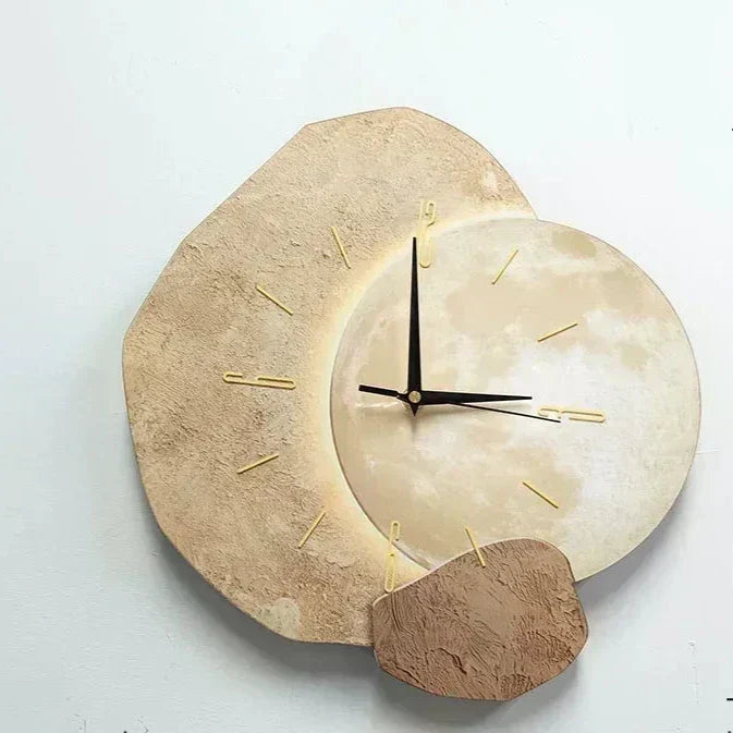 Horloge murale en bois silencieuse, 30 x 30 cm