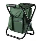 Sac à dos chaise pliante 3 en 1 avec poche isotherme, 1,3 kg, vert