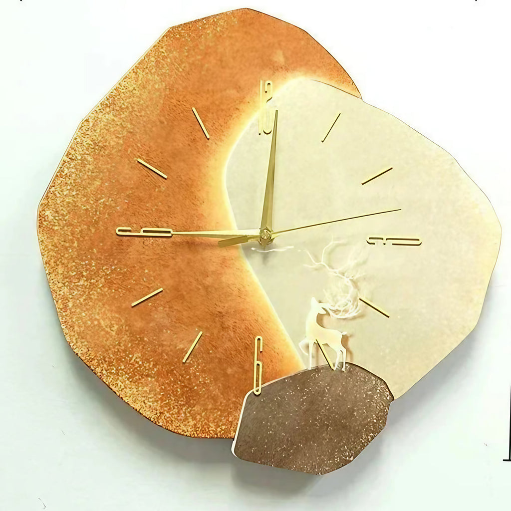Horloge murale en bois silencieuse, 30 x 30 cm