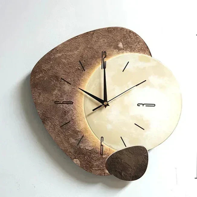 Horloge murale en bois silencieuse, 30 x 30 cm