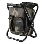 Sac à dos chaise pliante 3 en 1 avec poche isotherme, 1,3 kg, camouflage