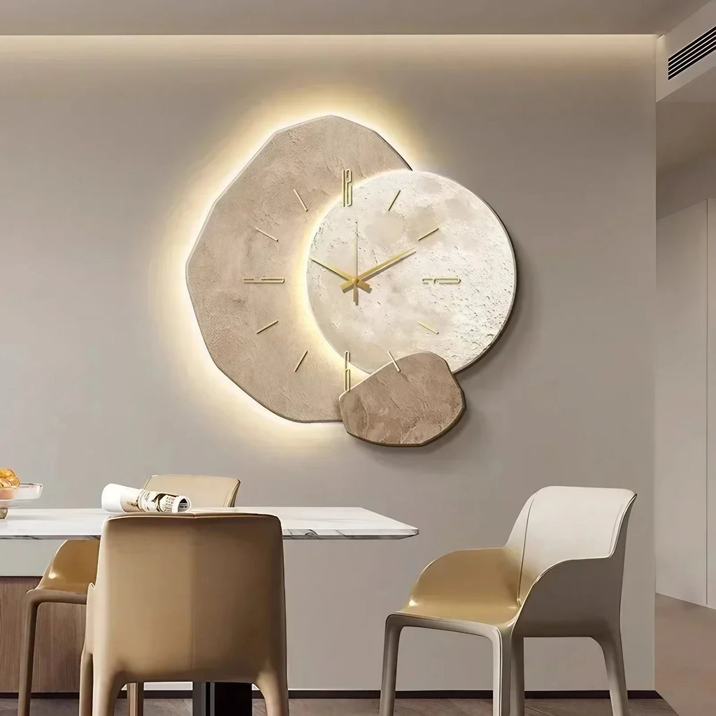 Horloge murale en bois silencieuse, 30 x 30 cm