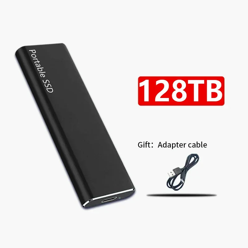 SSD externe portable USB 3.2, format compact, quatre coloris, noir