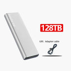 SSD externe portable USB 3.2, format compact, quatre coloris, argenté