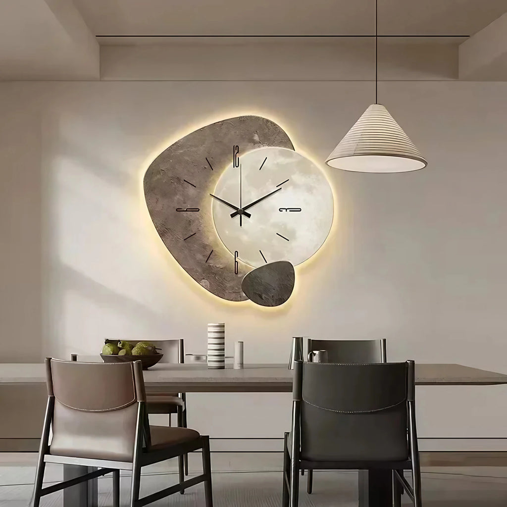 Horloge murale en bois silencieuse, 30 x 30 cm