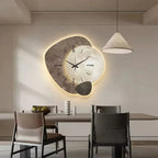 Horloge murale en bois silencieuse, 30 x 30 cm