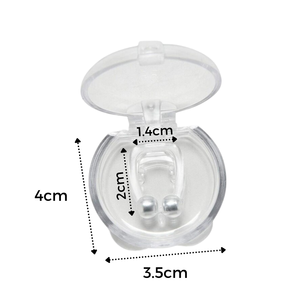 Clip nasal magnétique en silicone, avec boîte de rangement