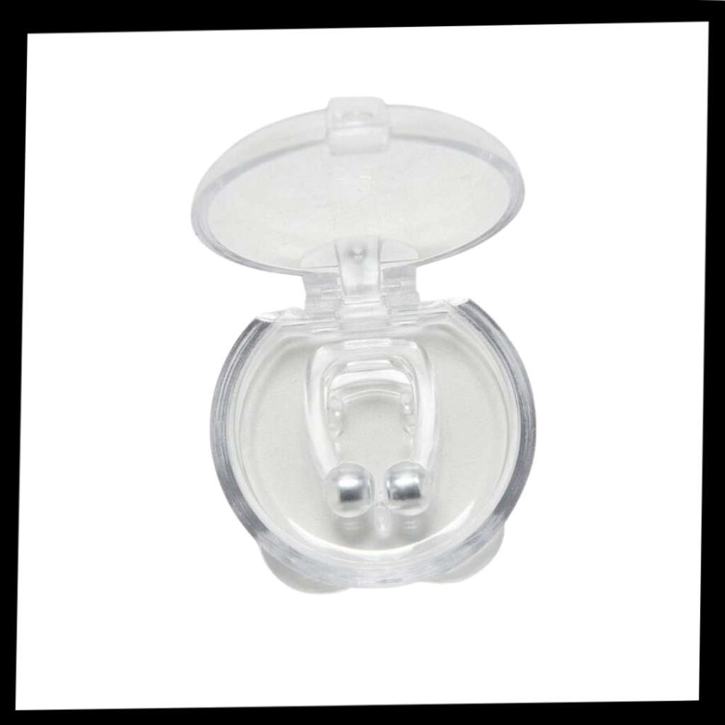 Clip nasal magnétique en silicone, avec boîte de rangement