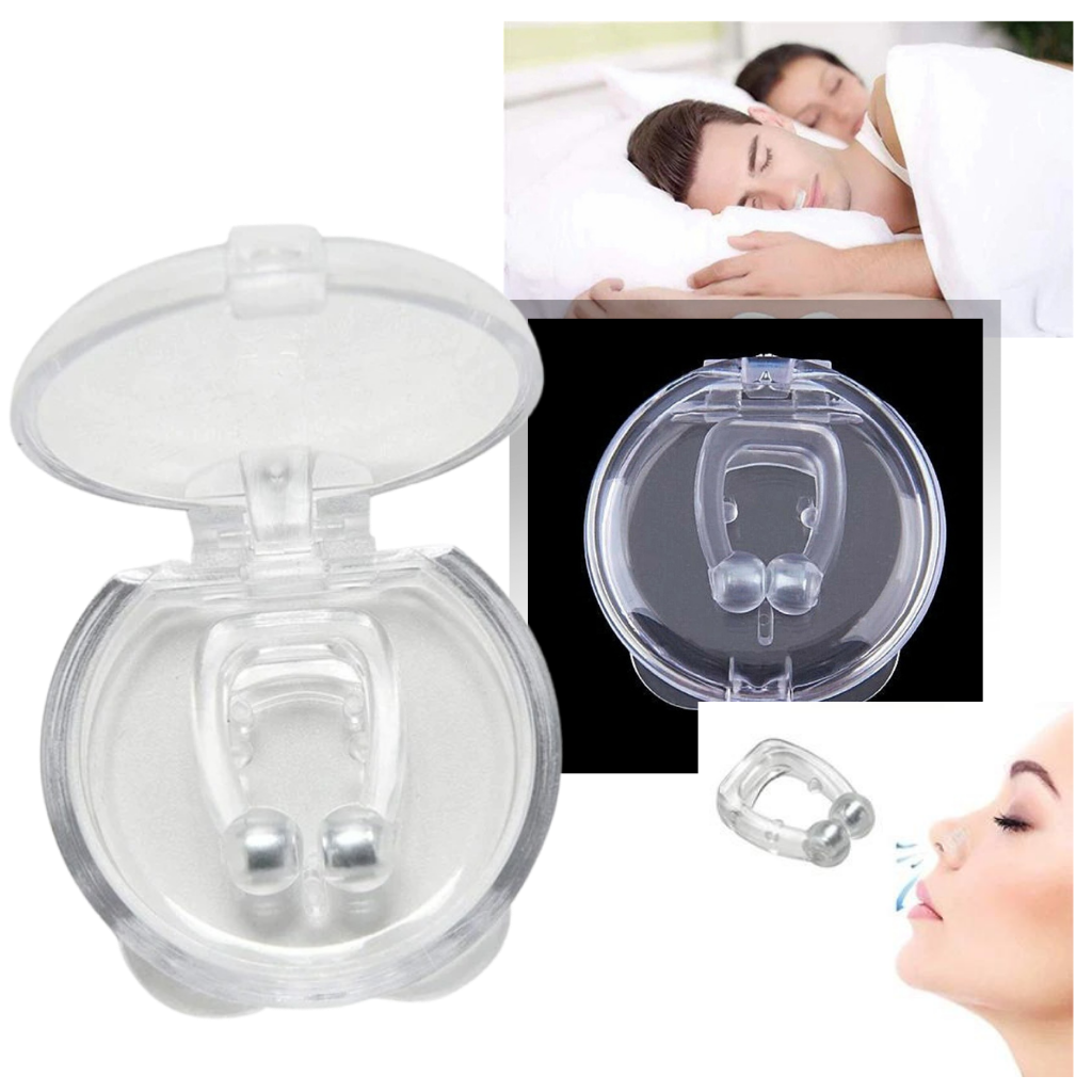 Clip nasal magnétique en silicone, avec boîte de rangement