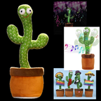 Cactus en peluche qui danse, chante et répète les voix