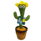 Cactus en peluche qui danse, chante et répète les voix