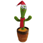 Cactus en peluche qui danse, chante et répète les voix
