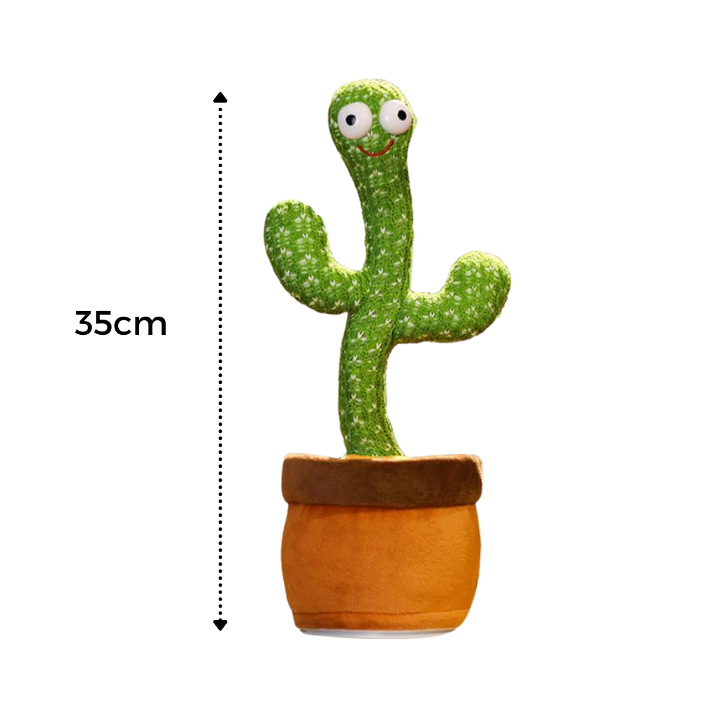 Cactus en peluche qui danse, chante et répète les voix