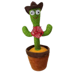 Cactus en peluche qui danse, chante et répète les voix
