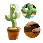 Cactus en peluche qui danse, chante et répète les voix