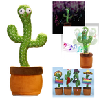 Cactus en peluche qui danse, chante et répète les voix
