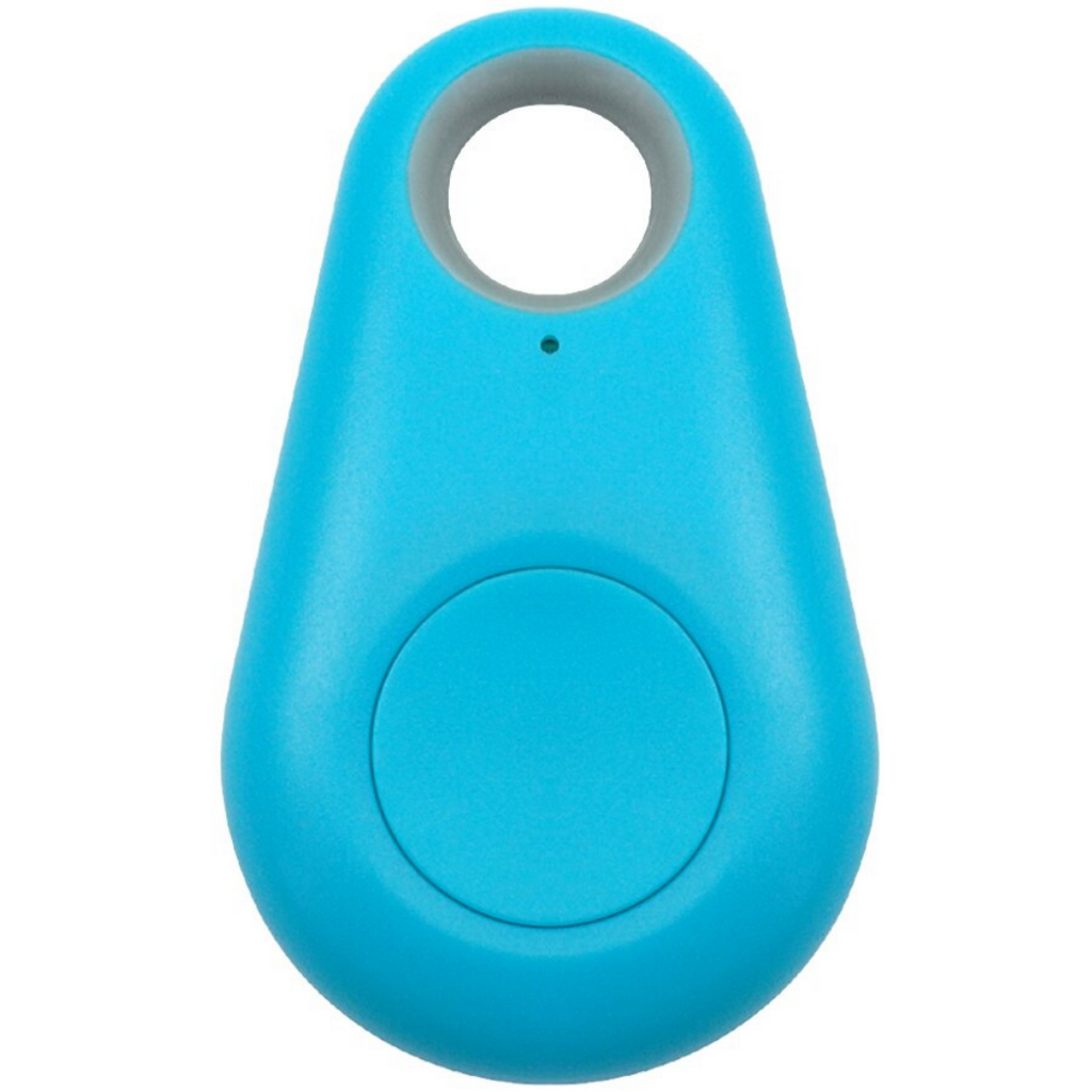 Traceur Bluetooth pour animaux à fixer au collier, cinq coloris, bleu