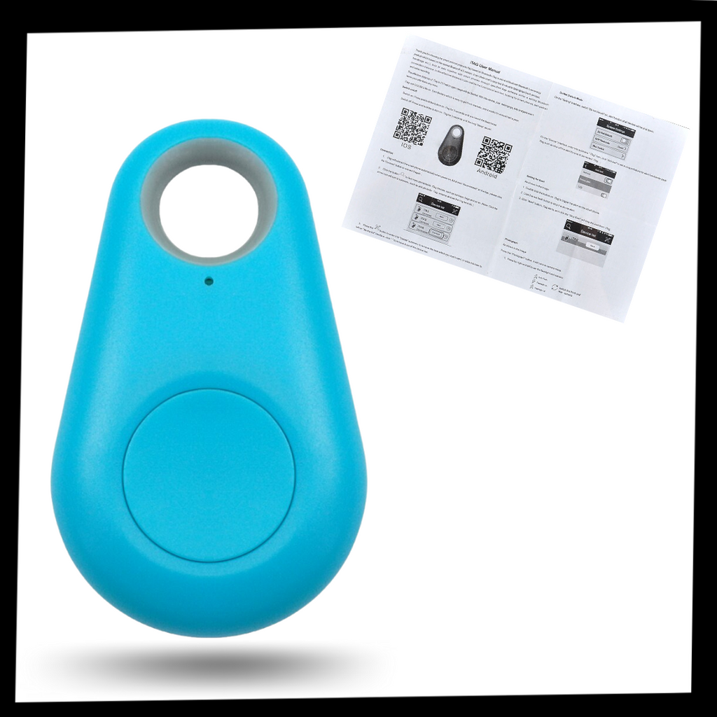 Traceur Bluetooth pour animaux à fixer au collier, cinq coloris