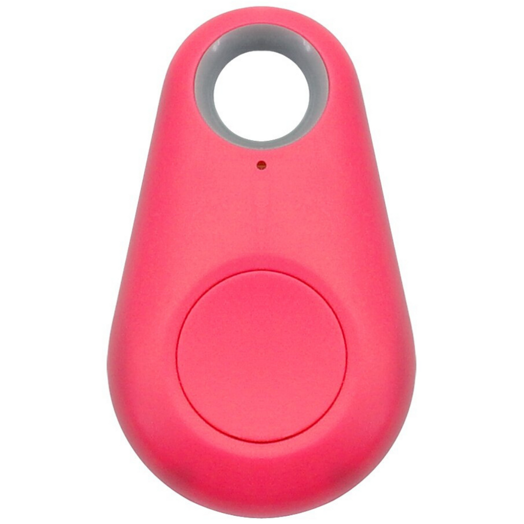 Traceur Bluetooth pour animaux à fixer au collier, cinq coloris, rose