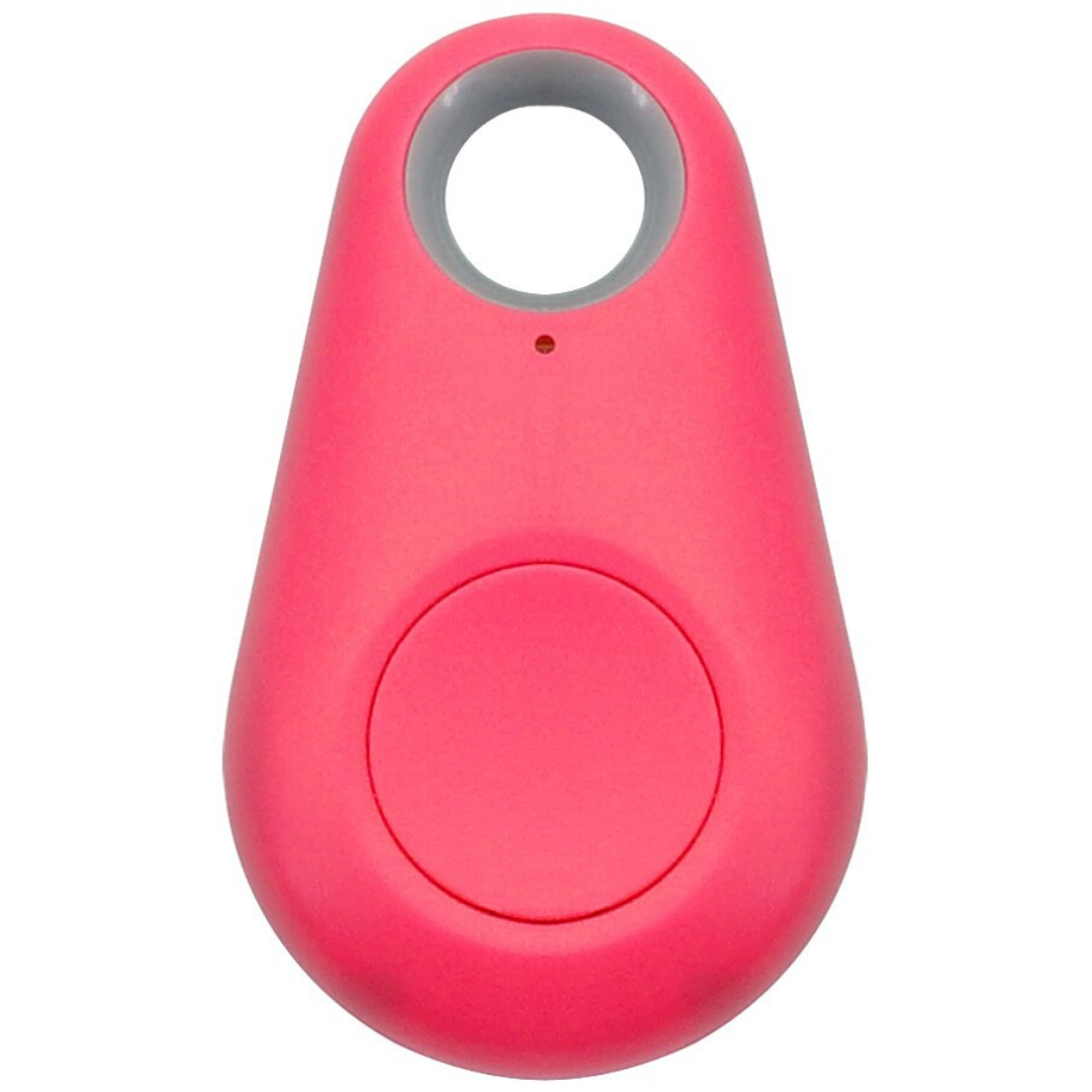 Traceur Bluetooth pour animaux à fixer au collier, cinq coloris, rose
