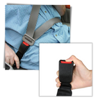 Rallonge universelle de ceinture de voiture, acier et polyester