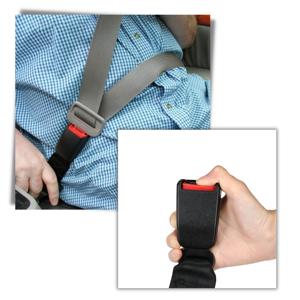 Rallonge universelle de ceinture de voiture, acier et polyester