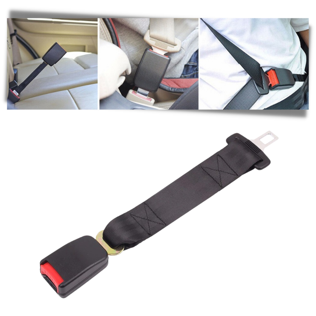 Rallonge universelle de ceinture de voiture, acier et polyester