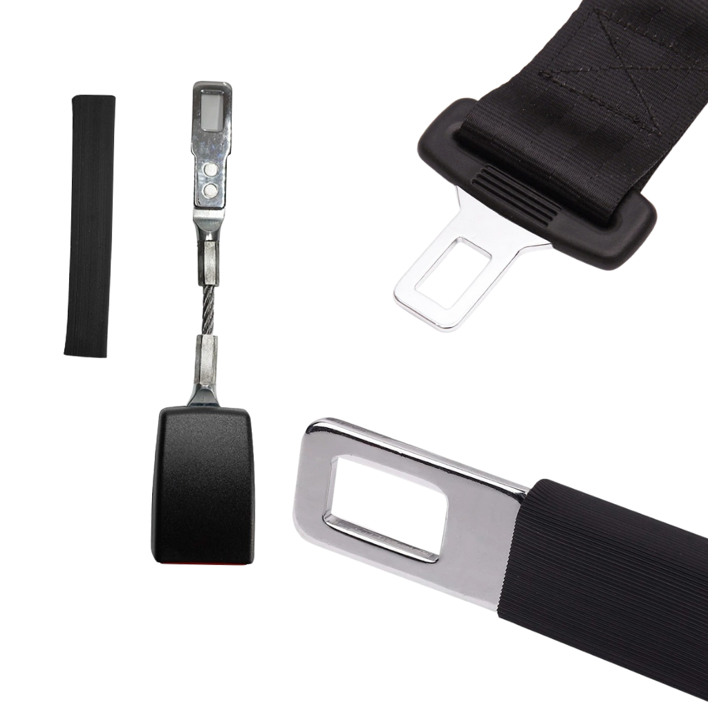 Rallonge universelle de ceinture de voiture, acier et polyester