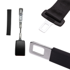 Rallonge universelle de ceinture de voiture, acier et polyester