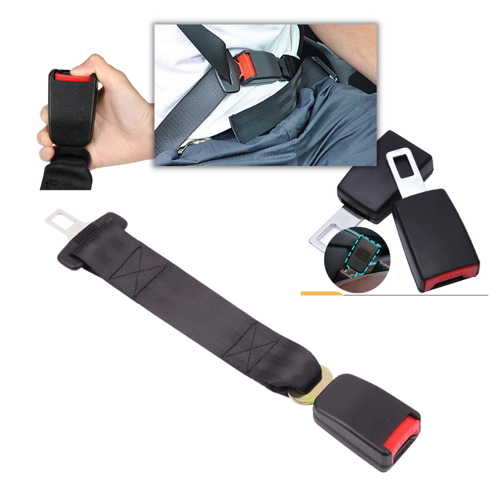 Rallonge universelle de ceinture de voiture, acier et polyester