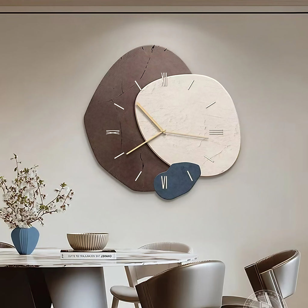 Horloge murale en bois silencieuse, 30 x 30 cm