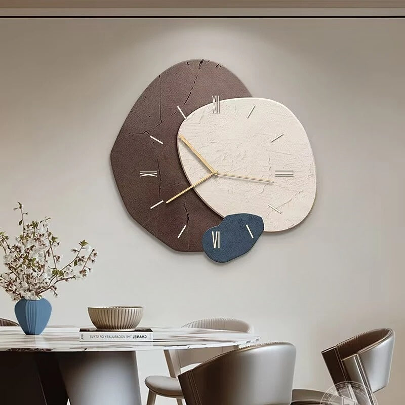 Horloge murale en bois silencieuse, 30 x 30 cm