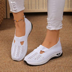 Chaussures orthopédiques femme à semelle intérieure amortissante, blanc