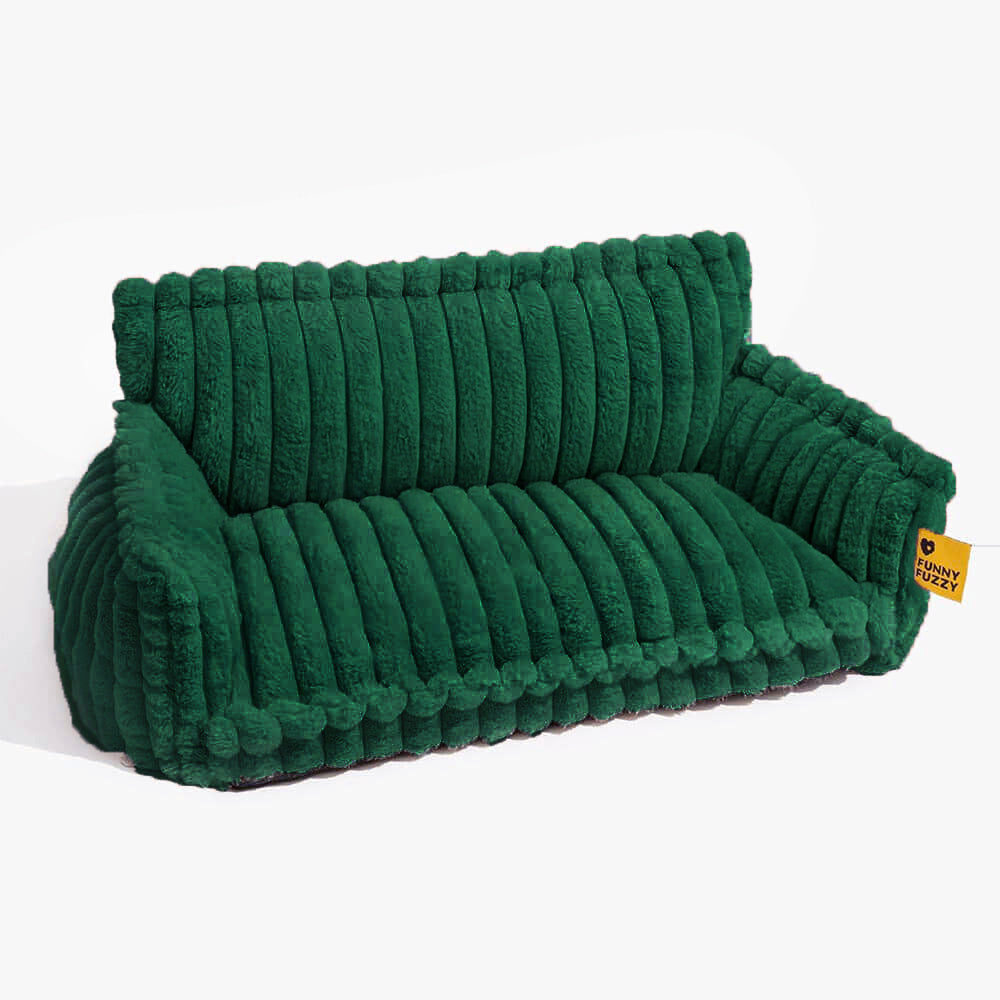 Lit orthopédique pour chien, housse lavable, quatre tailles, vert foncé