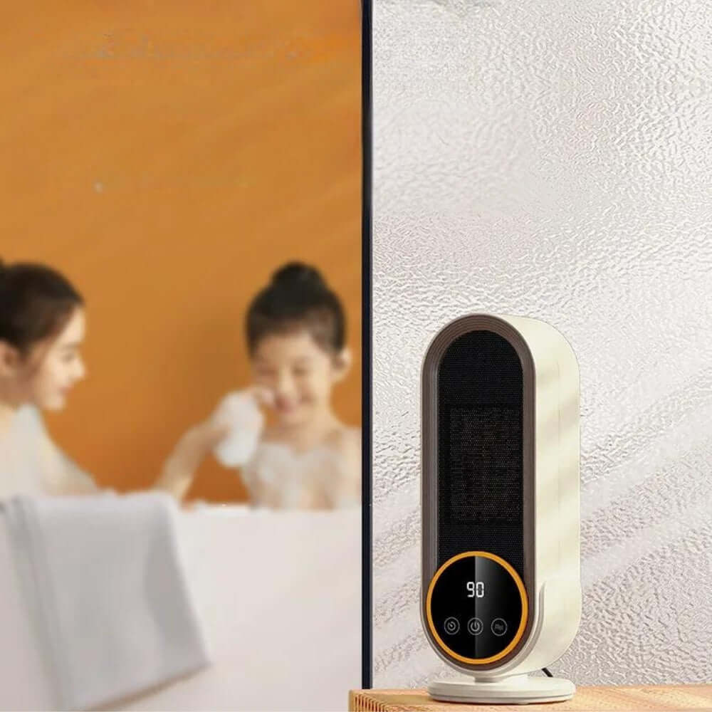 Chauffage d'appoint céramique compact avec télécommande
