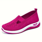 Chaussures orthopédiques femme à semelle intérieure amortissante, rose