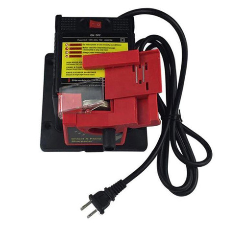 Aiguiseur électrique pour couteaux et ciseaux, angle 15 à 50°, rouge