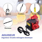 Aiguiseur électrique pour couteaux et ciseaux, angle 15 à 50°