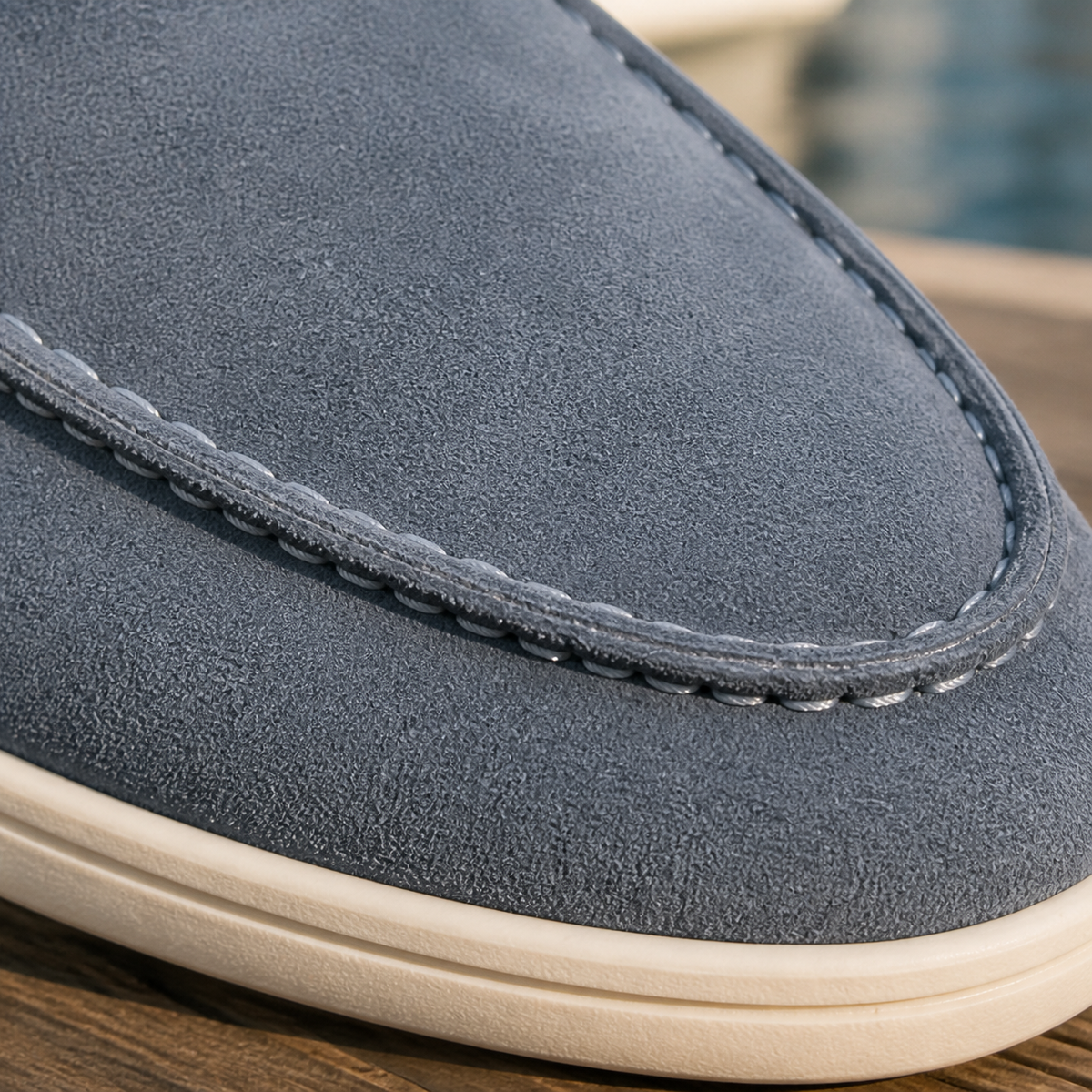 Mocassins homme bout rond, semelle légère antidérapante, 39 au 48