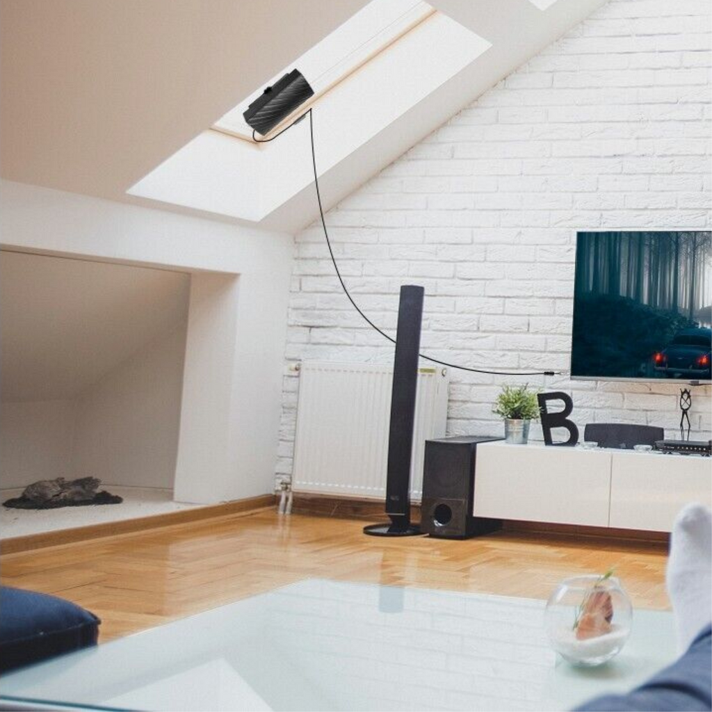 Antenne TV intérieure HD, format compact