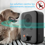 Boîtier anti-aboiement à ultrasons portable, intensité réglable