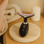 Appareil de massage visage et cou à LED trois couleurs, USB