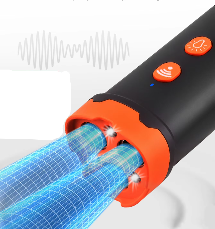 Boîtier anti-aboiement à ultrasons pour chien, avec lampe LED