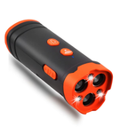 Boîtier anti-aboiement à ultrasons pour chien, avec lampe LED, orange