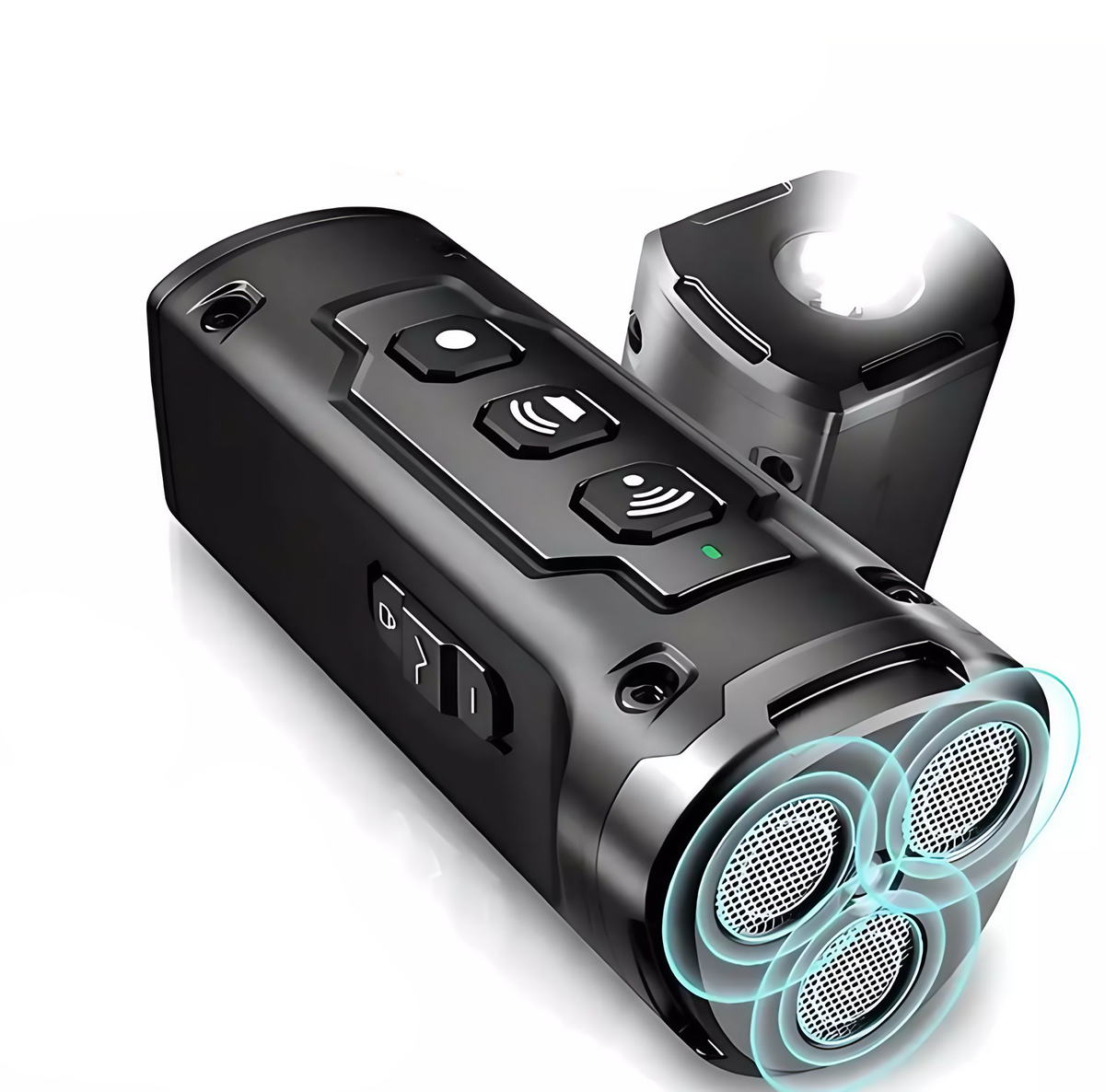 Boîtier anti-aboiement à ultrasons pour chien, avec lampe LED, noir