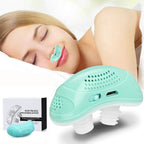Appareil nasal compact rechargeable par USB, embouts en silicone, bleu